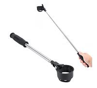 HERCHR Golfs Ball Retriever, Stainless Steel Ball Retriever Tool Telescopic for Water with Automatic Locking Scoop