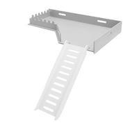 HERCHR Hamster Cage Platform with Ladder, Hamster Cage Accessories Climb Toys Dwarf Syrian Gerbil Rat Degus Climb Standing Platform for Small Pets (L Shaped)