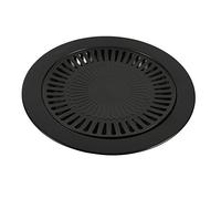 HERCHR Korean Grill Pan, 32cm/12.6in Nonstick Double Layer Round BBQ Grill Rack Barbecue Pan Roasting Trays for Electric Gas PropaneStove Indoor Outdoor