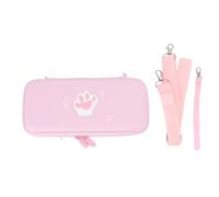 HERCHR Large Capacity Carrying Case for Switch 2,Carrying Case Fit for Switch 2 Console Water Proof with Hand Strap Shoulder Strap Slim Portable Hard Shell Travel Bag (Pink)