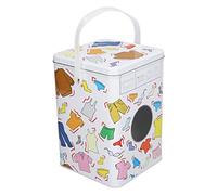 HERCHR Laundry Detergent Powder Storage Tin Box,Laundry Hamper Metal Laundry Powder Tin Metal Storage Container with Lid Large Capacity Storage Box