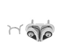 HERCHR Marine Cam Cleat Clamp, Rope Cam Lock Stainless Steel Slide Hook Adjustable Cam Cleat Rope Lock for 3 to 12mm Rope, Boat Hardware For Sailing, Kayaking, Canoeing