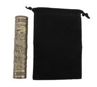 HERCHR Metal Tube Container, Storage Tube Holder Case Water Proof Lightweight Portable Excellent Sealing Performance Multifunctional for Camping (Bronze)
