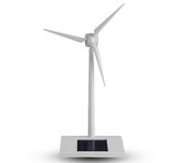 HERCHR Mini Solar Wind Mill, ABS Kids Science Teaching Tool Home Accessory Windmill Model Desk Home Decoration Cute Rotary Windmill Toy for Decoration Teaching