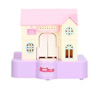 HERCHR Money Saving Box, Cute Doghouse Money Saving Box Automatic Swallowing with Light Music Effects Gift for Class School Education Study (Purple Lucky Dog)