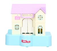 HERCHR Money Saving Box, Cute Doghouse Money Saving Box Automatic Swallowing with Light Music Effects Gift for Class School Education Study (Blue Lucky Dog)