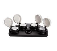 HERCHR Oil Cup Stand Watch Grease Cup Holders, 4 Dish Watch Oil Cup Stand for Watch Repair Watchmakers Oil Grease Cup Holders Proof Wear Watch Repairing Accessory