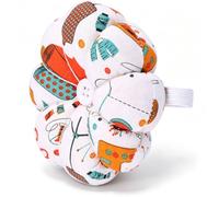 HERCHR Pin Cushions for Sewing, Double-side Pin Holder with Elastic Wrist Belt for DIY Crafts, Pumpkin(#2)