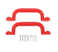 HERCHR Playground Handles, 1 Pair 9.4x2.8in Professional AntiSlip Safety Hand Grips Indoor Outdoor Playset Handles for Climbing Frame Play House (red)