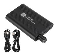 HERCHR Portable Headphone Amplifier, 2 Stage GainSwitch SuperiorSound Quality 16-300 Ohm 3.5mm AUX Input Output Earphone Amp for Phones Computers