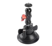 HERCHR Powerful Suction Cup Camera Mount, 360 Action Camera Suction Mount Window Phone Mount for Action Camera Phone Holder, With Dual Ball Articulating Arm 1/4 Screw Hole