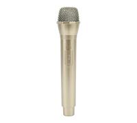 HERCHR Prop Microphone, 2.5x23.5x4.9cm/1x9.3x2in Highly Simulated Prop Mic Plastic Karaoke Fake Microphone for Birthday Party Favors or Costume Play (Gold)