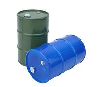 HERCHR RC Oil Drum, 2PCS Simulation Metal Mini Oil Drum Fuel Tank Container Barrel Decoration Parts Fit for 1/10 Scale RC Truck Crawler