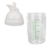 HERCHR Salad Dressing Shaker,Salad Dressing Bottle 200ml/7.03Oz Salad Dressing Container Sauce Bottle with Pour Spout Dressing Mixer Shaker Bottles Mixer Measure for Serving and Storing Dressings