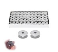 HERCHR Sewing Machine Bobbin Spool Universal 100Pcs 25mm Industrial Sewing Machine Bobbins Presser Feet Kit Aluminum for Household Industrial Sewingmachine