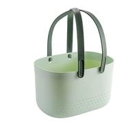 HERCHR Shower Caddy Portable Basket with Handle,Ventilation Holes Stackable Organizer Caddy 9.8×6.7×5.7in Plastic Storage Basket Organizer Tote Bin for Bathroom Office Crafts or School Supplies