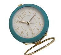 HERCHR Silent Alarm Clocks Bedside,Loud Bedside Alarm Clocks Non Ticking Battery Powered Analogue Clock With Large Display 3.5×2.5×4.1in for Bedroom Decor