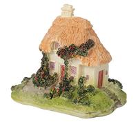 HERCHR Simulation Thatched House Decoration, Cute Mini Thatched Cottage Garden Statue Outdoor Resins Lawn and Yard Decoration House Shape Bonsai Ornament
