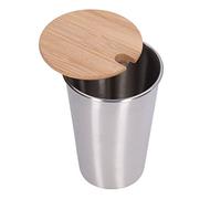 HERCHR Stainless Steel Cup,500ml/16.9 Oz Stainless Steel Insulated Beer Tumbler,Stackable Pint Cup Tumbler Metal for Drinking(Silver)