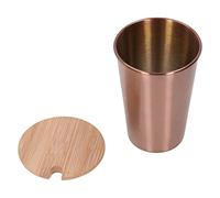 HERCHR Stainless Steel Cup,500ml/16.9 Oz Stainless Steel Insulated Beer Tumbler,Stackable Pint Cup Tumbler Metal for Drinking(Pink)