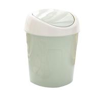HERCHR Swing Bin Mini Countertop Wastebasket Office Desktop Paper Bin 5.51×6.69in Mini Portable Table Waste Trash Can for Bathroom Worktop Kitchen Makeup Holder Tabletop Dresser