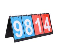 HERCHR Tabletop Flip Scoreboard Digital Portable Table Top Scoreboard Flipper, Table Top Scoreboard Multi Sports Score Flip Scoreboard Score Keeper (Four-digit scoreboard)