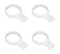 HERCHR Tennis Racket Grip Trainer, 4Pcs Tennis Grip Training Swing Tool Racket Trainer Tool Swinging Training Aid Equipment for Competitions Practice (White)