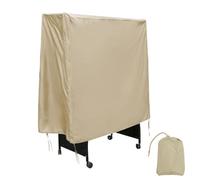 HERCHR Tennis Table Cover, 155x75x144cm Water proof 190 Silver Coated Polyester Taffeta PingPong Table Tile Dust Coverfor Courtyard Patio