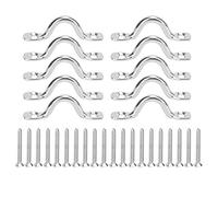 HERCHR Tie Down Deck Loop, Kayak Deck Loops, Tie Down Anchors Point,Steel Stainless (5MM)