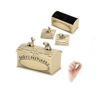 HERCHR Tooth Fairy Memories Keepsake Keepsake Box Tiny Tin Box 2.4x1.97x1.38in for Boy or Girl First Curl and Tooth Case Treasure Chest Curl Organizer Fairy Case