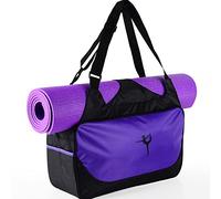 HERCHR Travel Yoga Gym Bag for Women Carrying Workout Gear, Makeup, and Accessories Women Tote Bag Gym Tote Yoga Bag