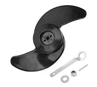 HERCHR Two Bladed Propeller, 2 Blades Electric Trolling Motor Outboard Propeller Replacement for 50lb, 60lb Outboard