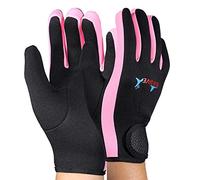 HERCHR Water Gloves 1.5mm Neoprene Five Finger Warm Wetsuit Winter Gloves for Scuba Diving Snorkeling Surfing Surfing Kayaking Canoeing Swimming (S)