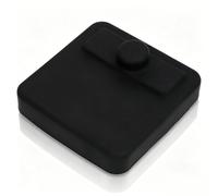 HERCHR Water Resistance Marine Stereo Cover, 110 x 110mm Rubber 25mm Back Hole Boat Radio Protector Shielded Dash Mount Cover for Marine Radios, MP5, Instruments