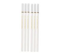 HERCHR Whites Charcoal Pencils Set 6 Pcs Sketch Highlight Charcoal Pencils for Drawing Sketching Shading Blending Whites Chalk Pens for Beginners Artists