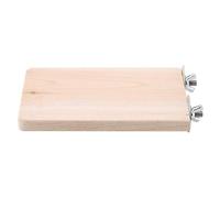 HERCHR Wooden Bird Perch Platform, Small Pet Hamster Wooden Ledge Platform Rectangular Jumping Climbing Springboard