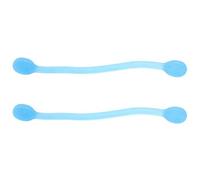 HERCHR Yoga Pull Rope, 2PCS Silicone Blue Body Shaper Stretched High Elastic Yoga Pull Belt Resistance Stretch Band Fitness Equipment for Leg Training