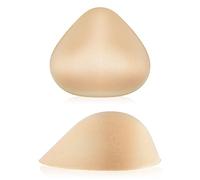 Hercicy 1 Pair Cotton Breast Forms Light Sponge Mastectomy Breast Cancer Support Bra for Women, Triangle, D/E Cup
