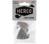 Herco Nylon Heavy Flex Plectrum 75 Players Pack X12