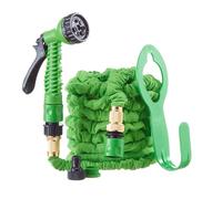 Hercul-Easy Expandable 75ft Garden Hose Set - Flexible Hose with 7 Way Spray Gun - Aluminium & Brass Connectors, Hose Holder & Tap Connectors - Water Pipe with Free Storage Bag, 75ft, Blue