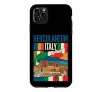Herculaneum Italy Flag Ancient Ruins Mount Vesuvius Vintage Case for iPhone 11 Pro Max