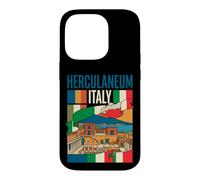 Herculaneum Italy Flag Ancient Ruins Mount Vesuvius Vintage Case for iPhone 14 Pro