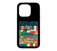 Herculaneum Italy Flag Ancient Ruins Mount Vesuvius Vintage Case for iPhone 15 Pro