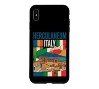 Herculaneum Italy Flag Ancient Ruins Mount Vesuvius Vintage Case for iPhone XS Max