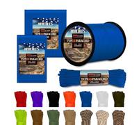 HERCULES 550 Paracord 4mm Type III 7 Strands Parachute Cord, 100' Royal Blue Utility Rope for Crafting, DIY, Camping, Survival, Outdoor
