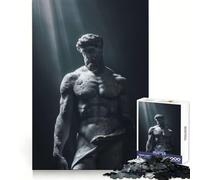 Hercules Ancient Statue Jigsaw Puzzles for Adults 1000 Piece Indoor Play Fade Resist Home Activity Art Display (38x26cm)
