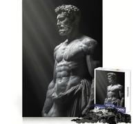 Hercules Ancient Statue Jigsaw Puzzles for Adults1000 Pieces Recall Enhancer Stress Relief Play Pattern Build Unique Gift (38x26cm)