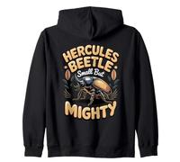 Hercules Beetle Small but Mighty Insect Entomology Zip Hoodie