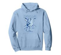 Hercules Blue Power Zero To Hero Pullover Hoodie, Adult Unisex, Dusty Blue, Medium