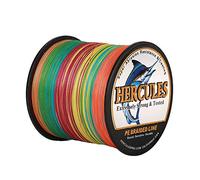 HERCULES Braided Fishing Line 1000m 1094yds 6lbs-100lbs Pe 4 Strands (Multicolor 20lb/9.1kg 0.20mm)
